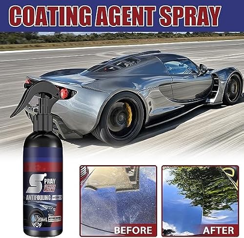 2 PCS 3 in 1 Ceramic Car Coating Spray,3 in 1 High Protection Quick Car Coating Spray,Waterless Car Wash