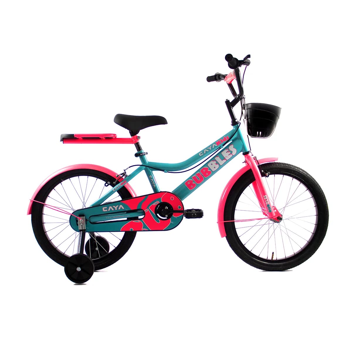 CAYA Bubbles 20T Kids Bicycle with Sturdy Frame/Caliper Brakes with Adjustable Seat/Perfect for Kids Aged 5 to 7 Years/Height: 4 ft - 4 ft 5 inch / 90% Pre-Assembled (Blue/Pink) (B08XNQBRRG) Amazon Price History, Amazon Price Tracker