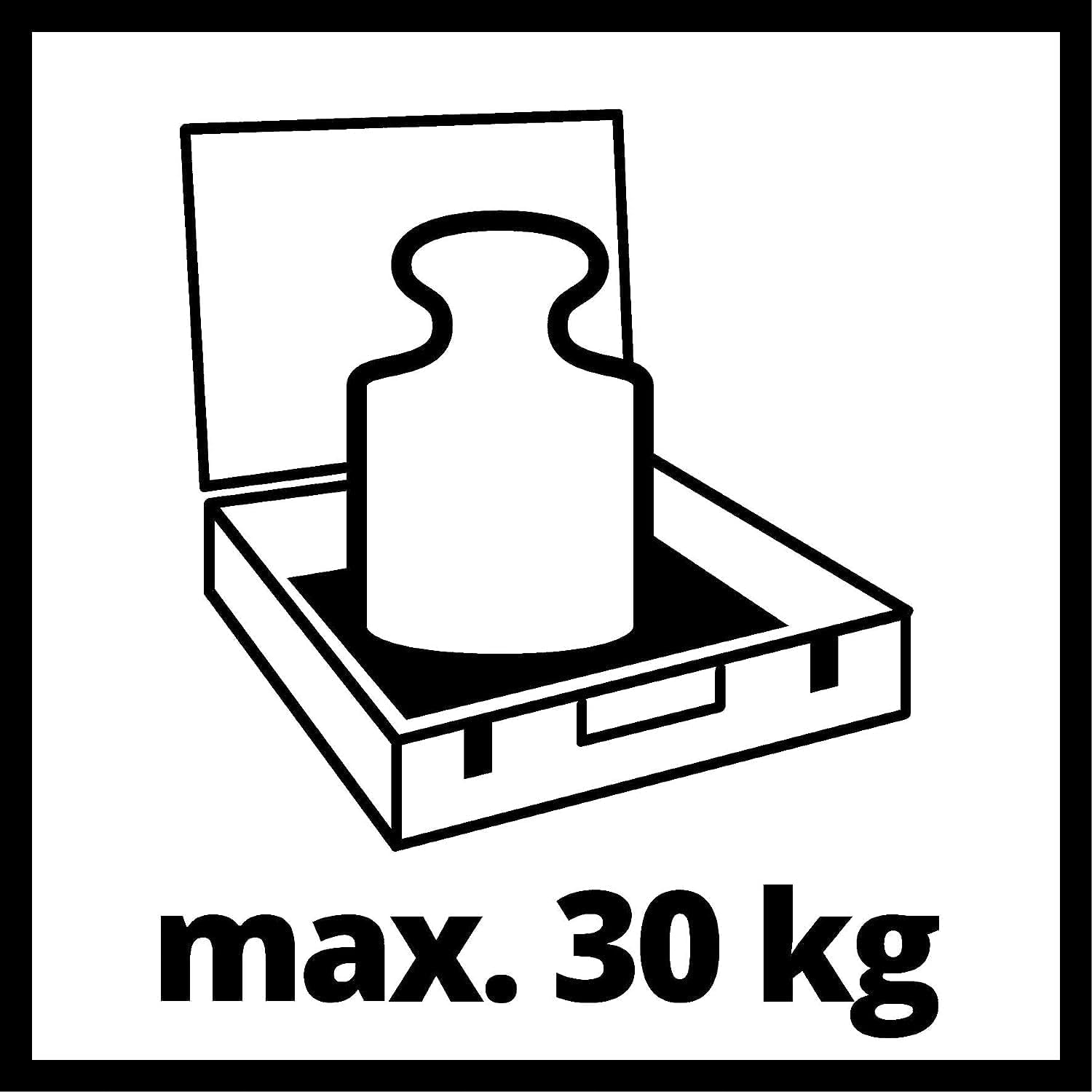 Einhell Maletín E-Box M55/40 (para almacenamiento universal de herramientas/accesorios, 550x400x150 mm, revestimiento espuma suave, diseño a prueba de salpicaduras, capacidad de carga máxima de 30 kg)