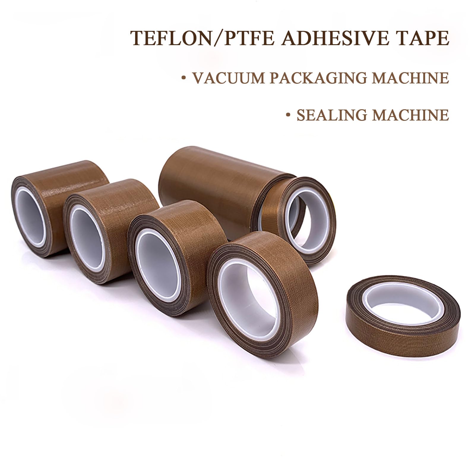 PTFE-plakband, 1 stuk, 0,13 mm dik, 50-70 mm breed, 10 meter