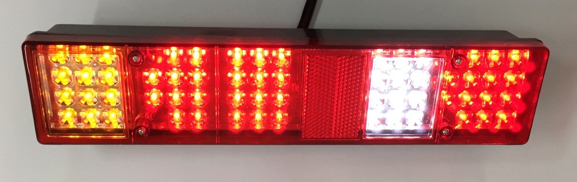 2 x 24 V 60 LED Przyczepa Ciężarówka Podwozie Camper Tylne Światło Wskaźnik Lampy