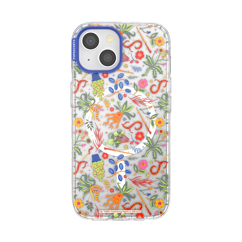 PopSockets iPhone 15 Phone Case with MagSafe- Spring Herbology