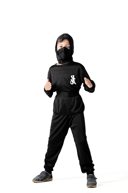 Foto 4 de 5 de Black Ninja disfraz niño (Talla 7-9 años)