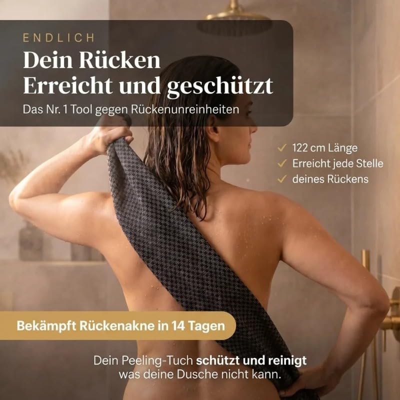 Renuvia Silktouch - Antibakterielles Peeling-duschtuch
