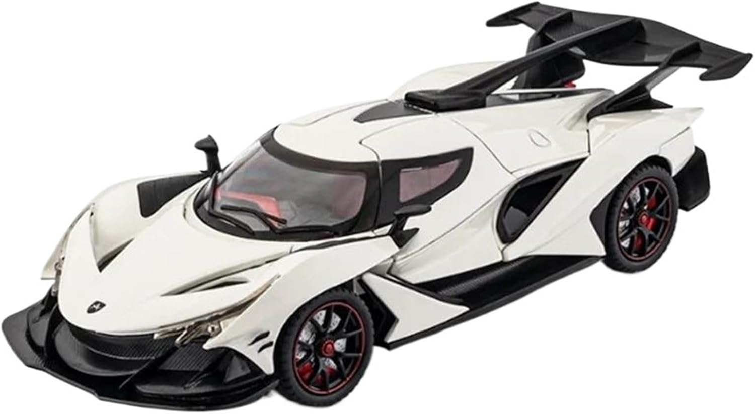 Scale Diecast Car 1:24 for Apollo IE Intensa Emozione Alloy Car Model Metal Super Racing Car Model with Sound and Light Collectible Model Vehicle (Size : A)