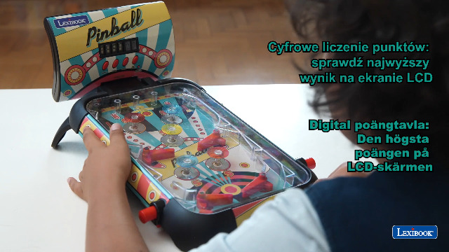 Lexibook JG610SP, Elektroniczna Maszyna do Pinballa