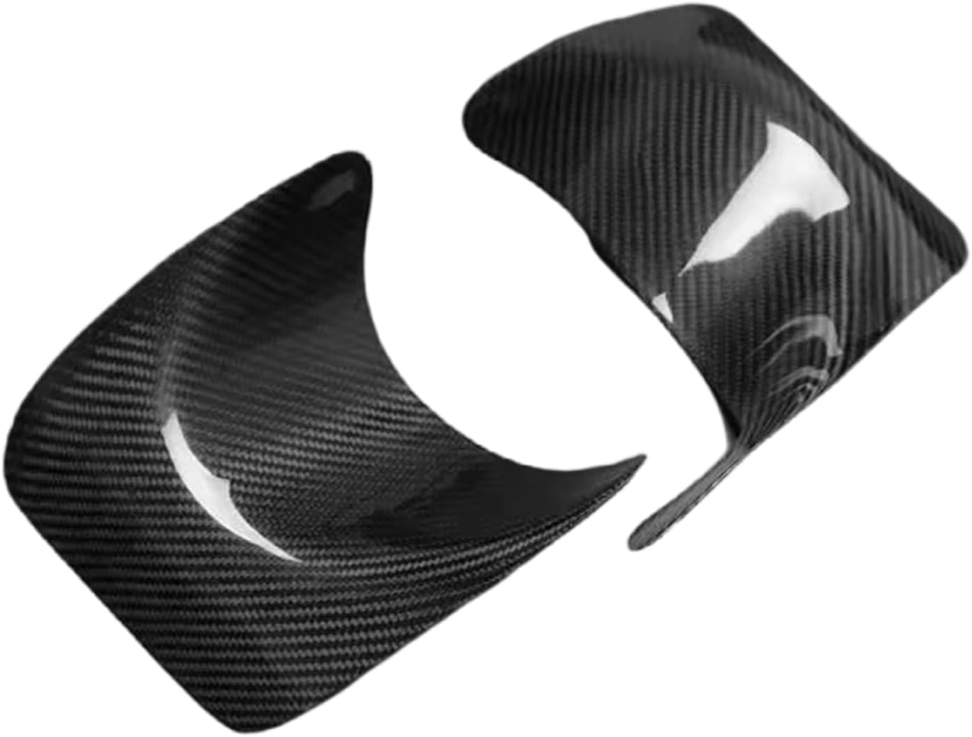 Rear Bumper Exhaust Pipe Head Shield Protector Trim For Mitsubishi Lancer Evolution X EVO 10 2008-2017 Carbon Fiber