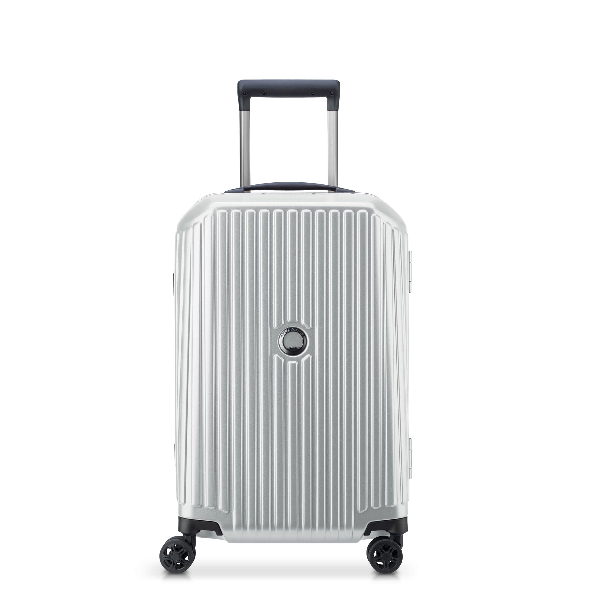 DELSEY PARIS - Securitime Frame - Valise Cabine Rigide - 55x35x25 cm - 41 litres - S - Argent