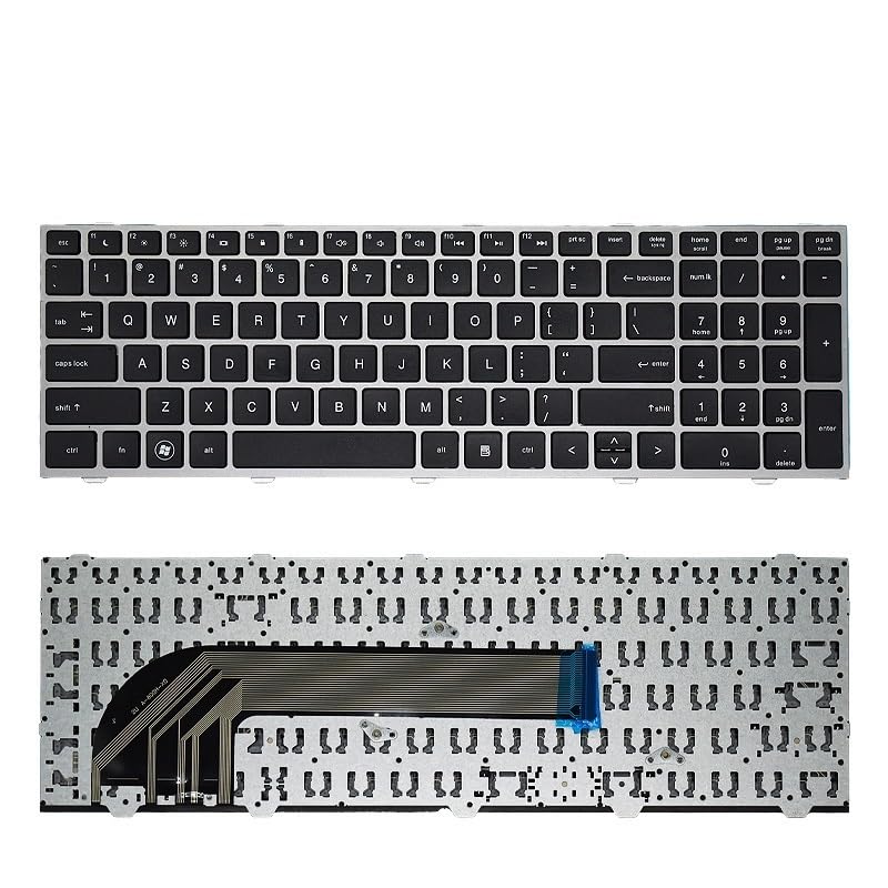 Clavier Russe HP ProBook 4540 pc portable silver frame US