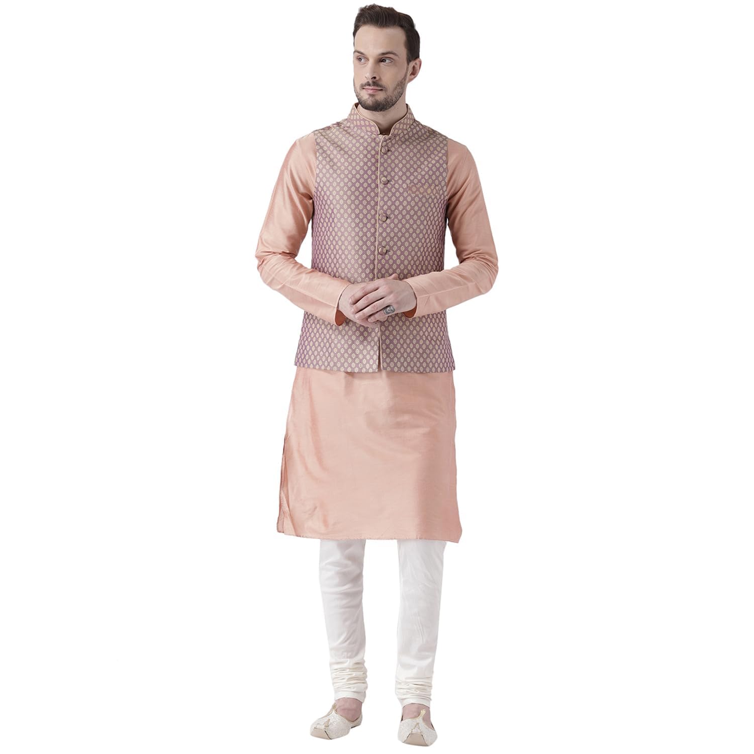 kisah Kurta Pajama Set for Men with Modi Jacket – Ethnic Kurta for Man | Wedding Dress Set & Traditional Outfit-picture-47