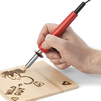 Electric Wood Burning Solder 30W Pen Carving Engraving Set Pyrography 21 Piece Metal End