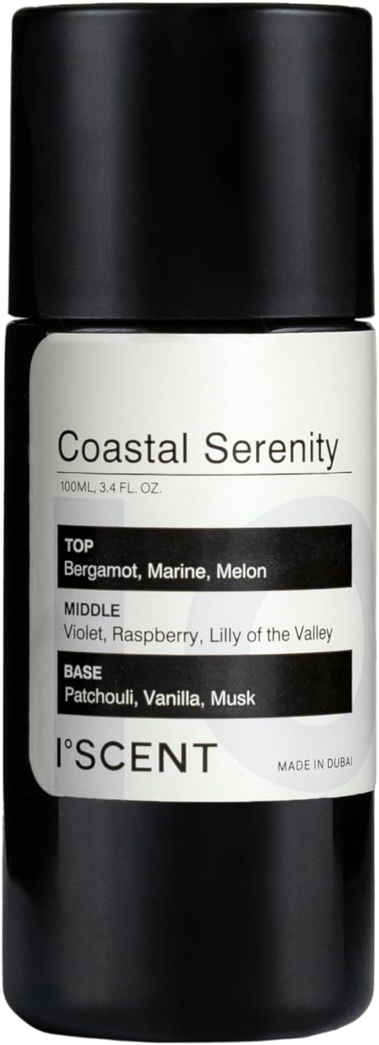 Coastal Serenity Oil Refill for Ensō Diffuser – 100ml Soothing Scent with Bergamot, Marine & Sandalwood | Relax Your Home with a Calming Aroma