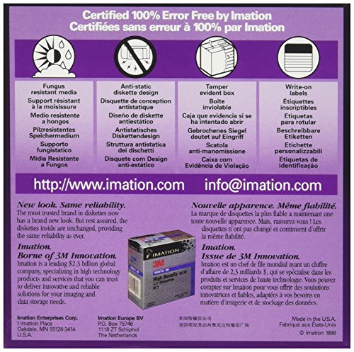3.5 Inch Floppy Diskettes, Ibm-Formatted, Ds/Hd, 10/Box #TOP1