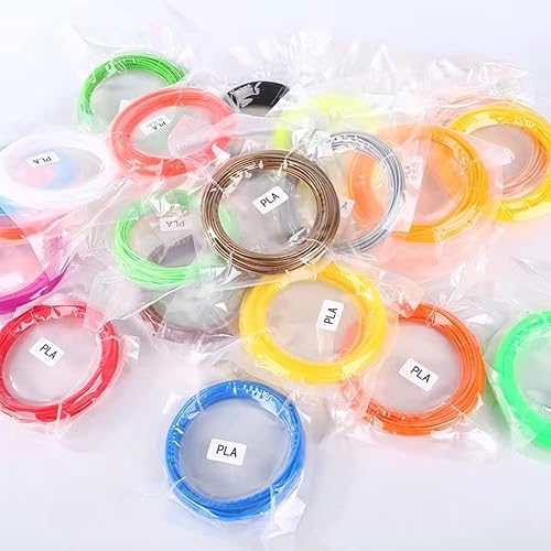 Miniatura 10 de Filamento de bolígrafo 3D de 20 colores de 660 pies, cada color es de 33 pies, repuestos de bolígrafo 3D PLA de 0.069 pulgadas para bolígrafo de