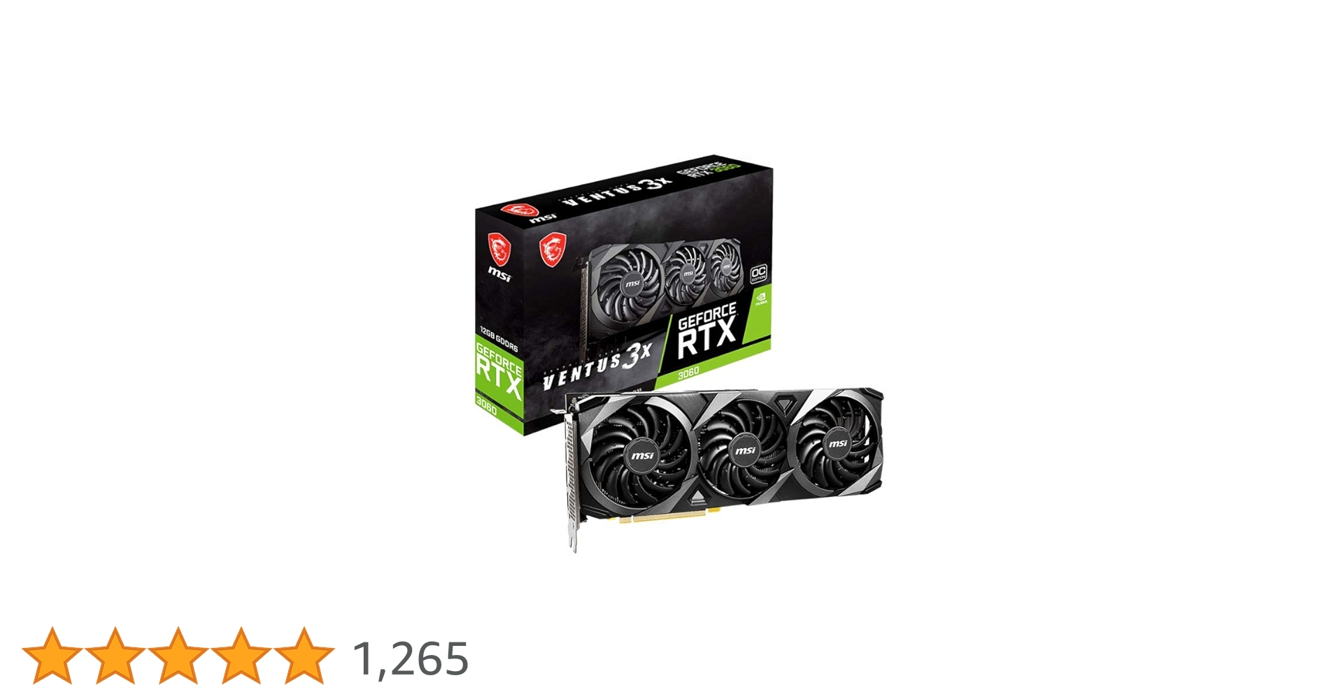 Amazon | MSI Gaming GeForce RTX 3060 12GB 15Gbps GDRR6 192ビット Amazon | MSI Gaming GeForce RTX 3060 12GB 15Gbps GDRR6 192ビット