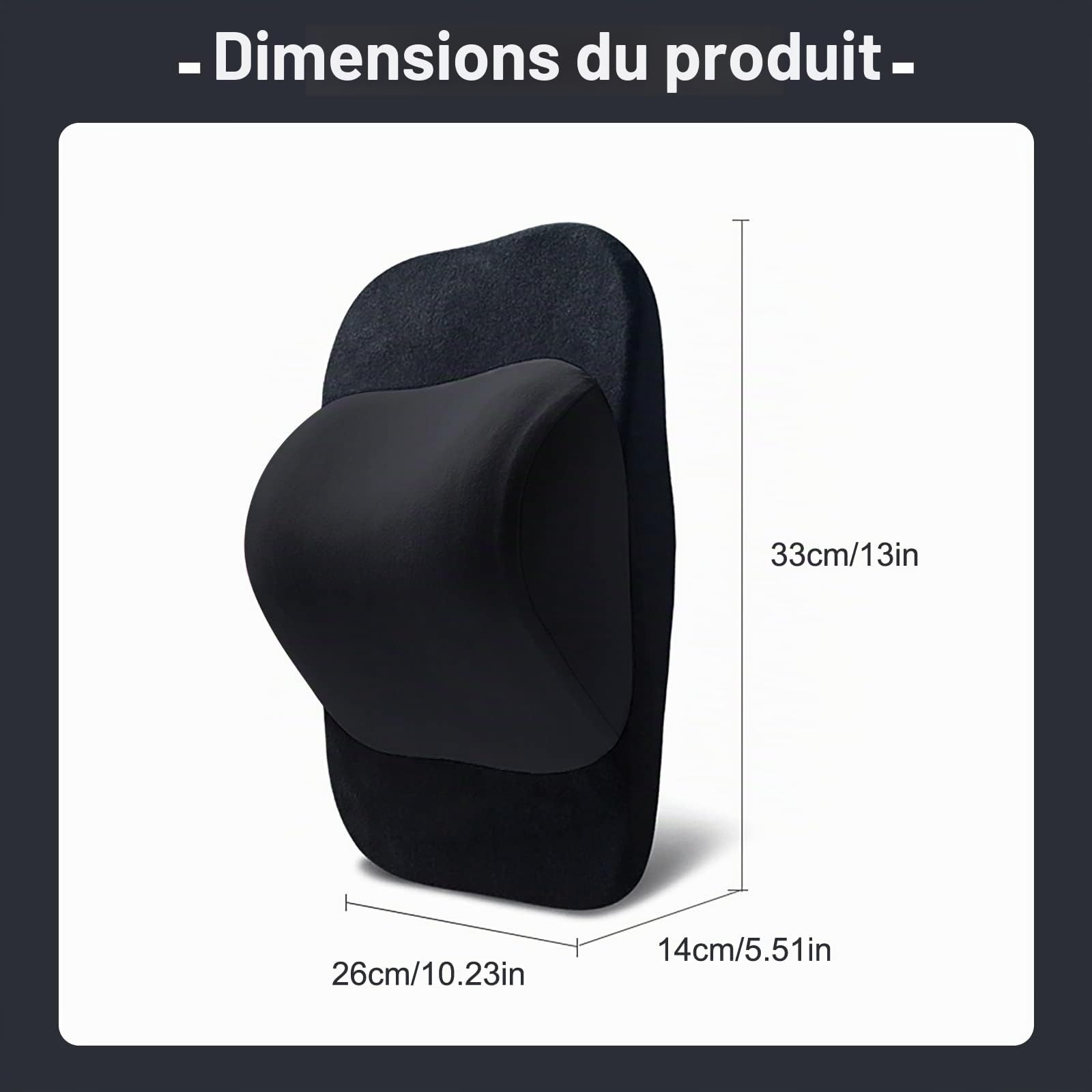 ZATOOTO Coussin Appuie Tete Voiture, Réglable Repose Tete Voiture Cervicales pour Siège de Conduite, Oreillers pour Nuque en Voiture pour Conduite (Noir)
