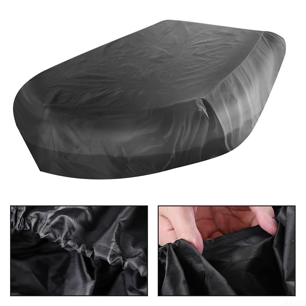 Bootsabdeckung, Bootsplane, 330X165X46 cm Größere Bootsabdeckung, 210D-Oxford-Stoff, Aufblasbare Boote, wasserdichte UV-Schutz Abdeckungen, Schwarz, Schutz Für Boote, Yacht, Schnellboot, Runabout