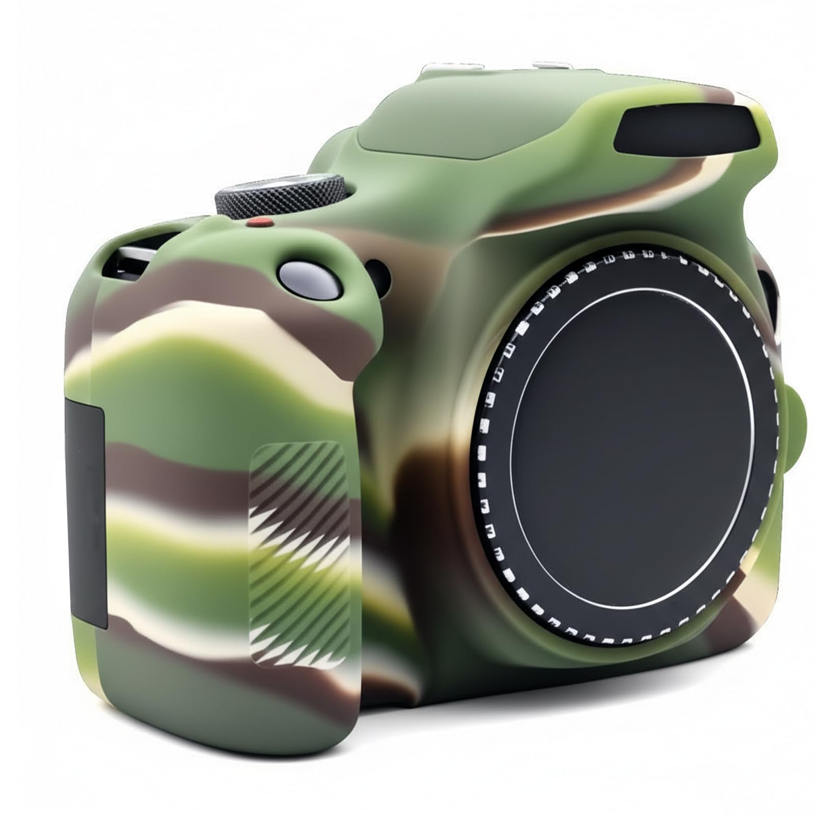 Protective Camera Case Compatible with Canon EOS Rebel T6 T7 1300D 1500D Camera,Silicone Rubber Camera Case Cover Accessories (Green)