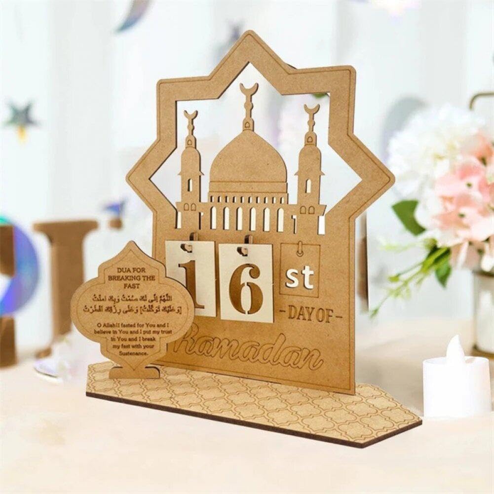 Ramadan Calendario con conto alla rovescia, 30 giorni, calendario Eid Mubarak, calendario Ramadan, conto alla rovescia, fai da te Prayer Ramadan Calendar Home Party Decoration Craft Ornament (1 B Ramadan Calendario con conto alla rovescia, 30 giorni, calendario Eid Mubarak, calendario Ramadan, conto alla rovescia, fai da te Prayer Ramadan Calendar Home Party Decoration Craft Ornament (1 B