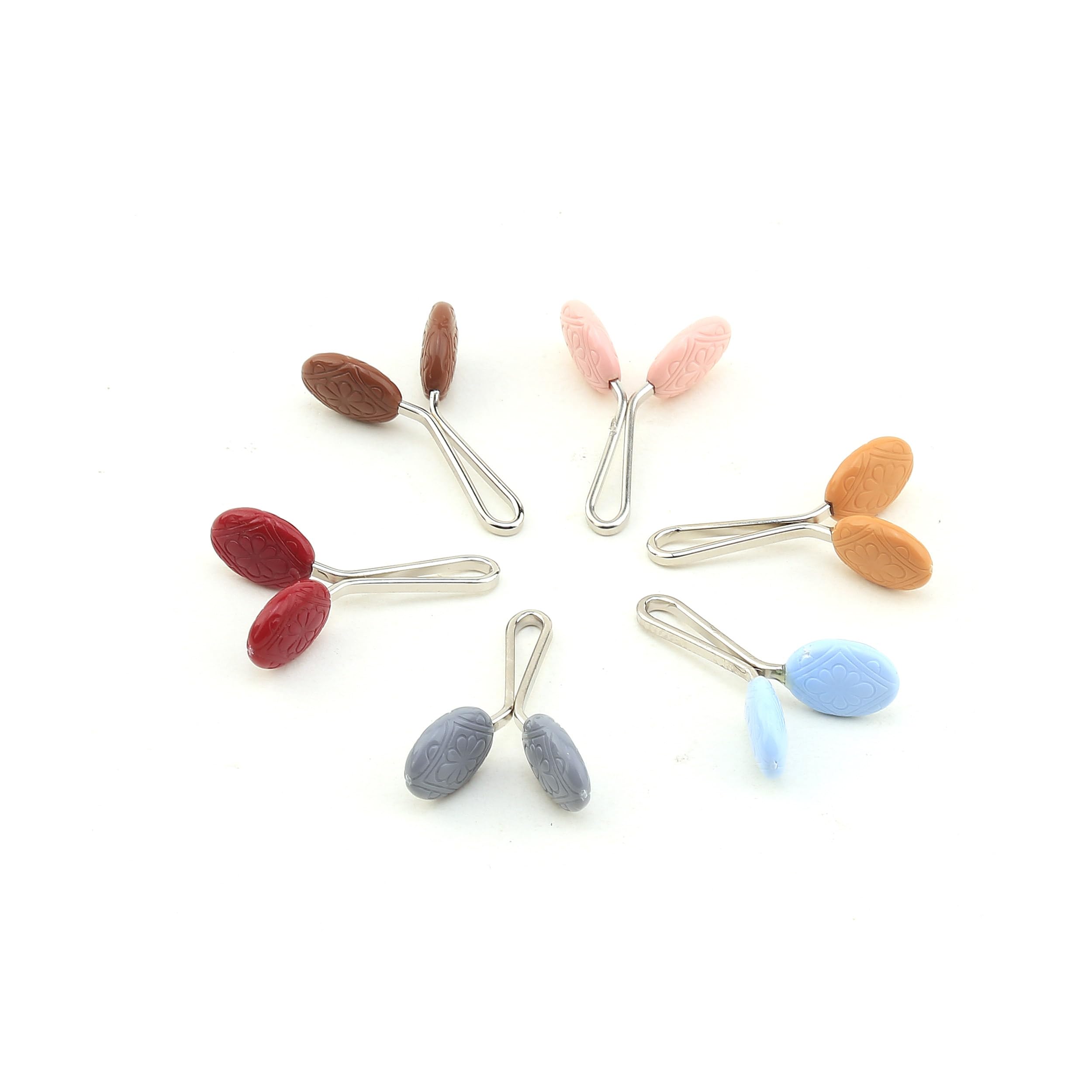 YF STORE 12 pieces Hijab Scarf Shawl No Snag Clips Brooch Pins for Muslim Women