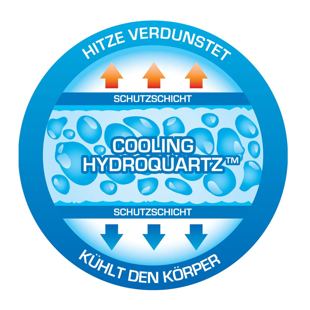 Signalweste/Kühlweste Hydroquartz - Sport - Neongelb mit Reflektoren