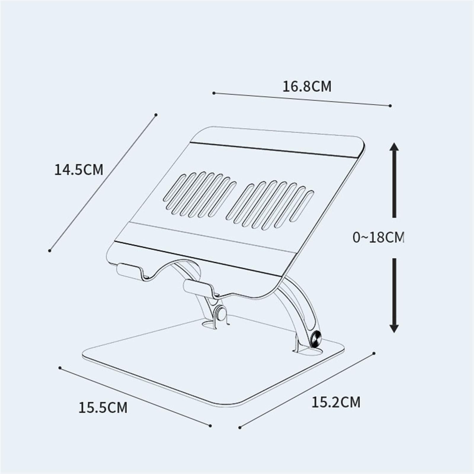 Podstawka pod laptopa, Aluminiowa podstawka do laptopa, składana, przenośna podstawka do laptopa, mata silikonowa antypoślizgowa, ergonomiczny stojak na notebooka, pasuje do wszystkich 10 13"