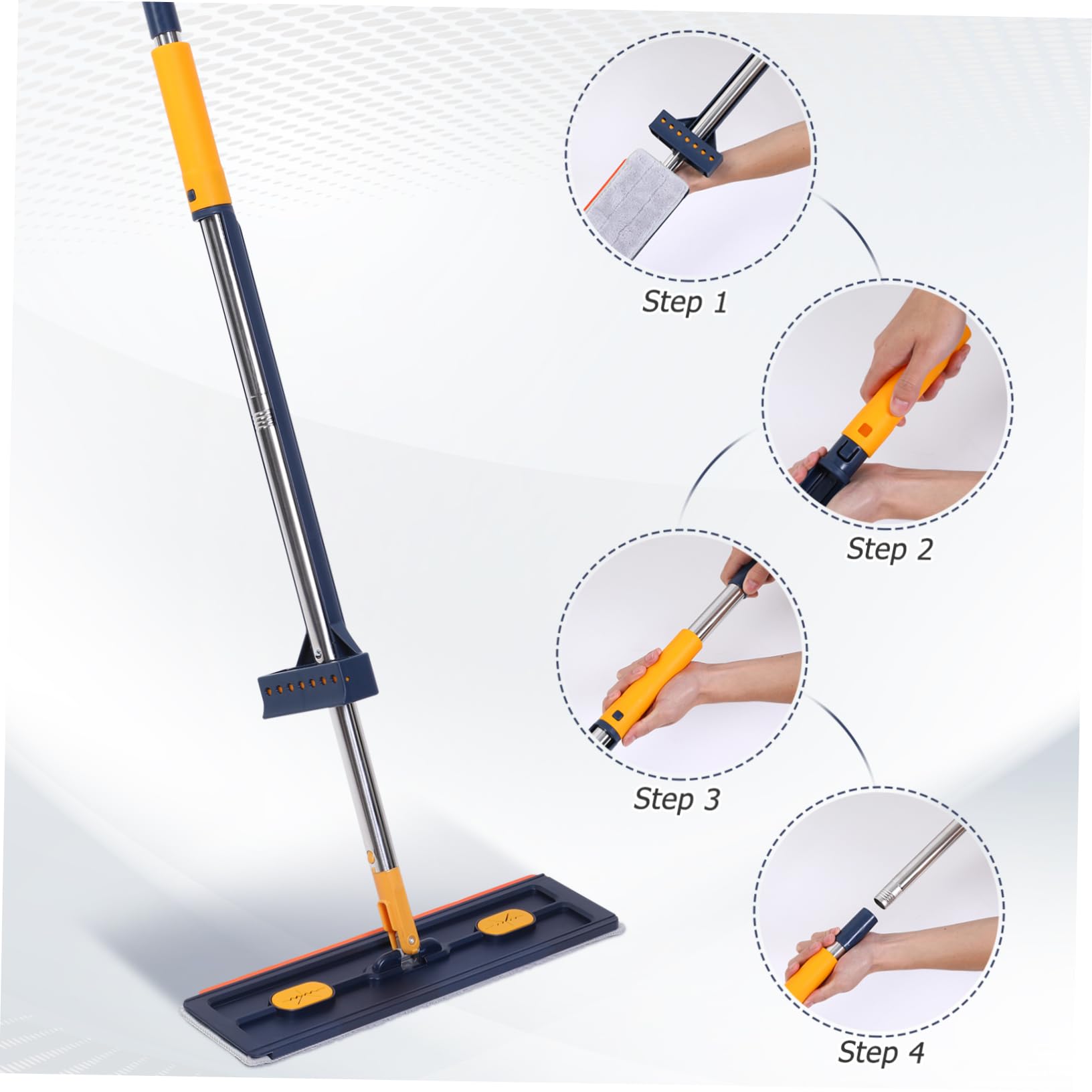 Healvian Trapeador Plano Grande para Limpieza Profunda Raspador de Agua y Material de Aleación Resistente Adecuado para Suelos y Azulejos Hogar