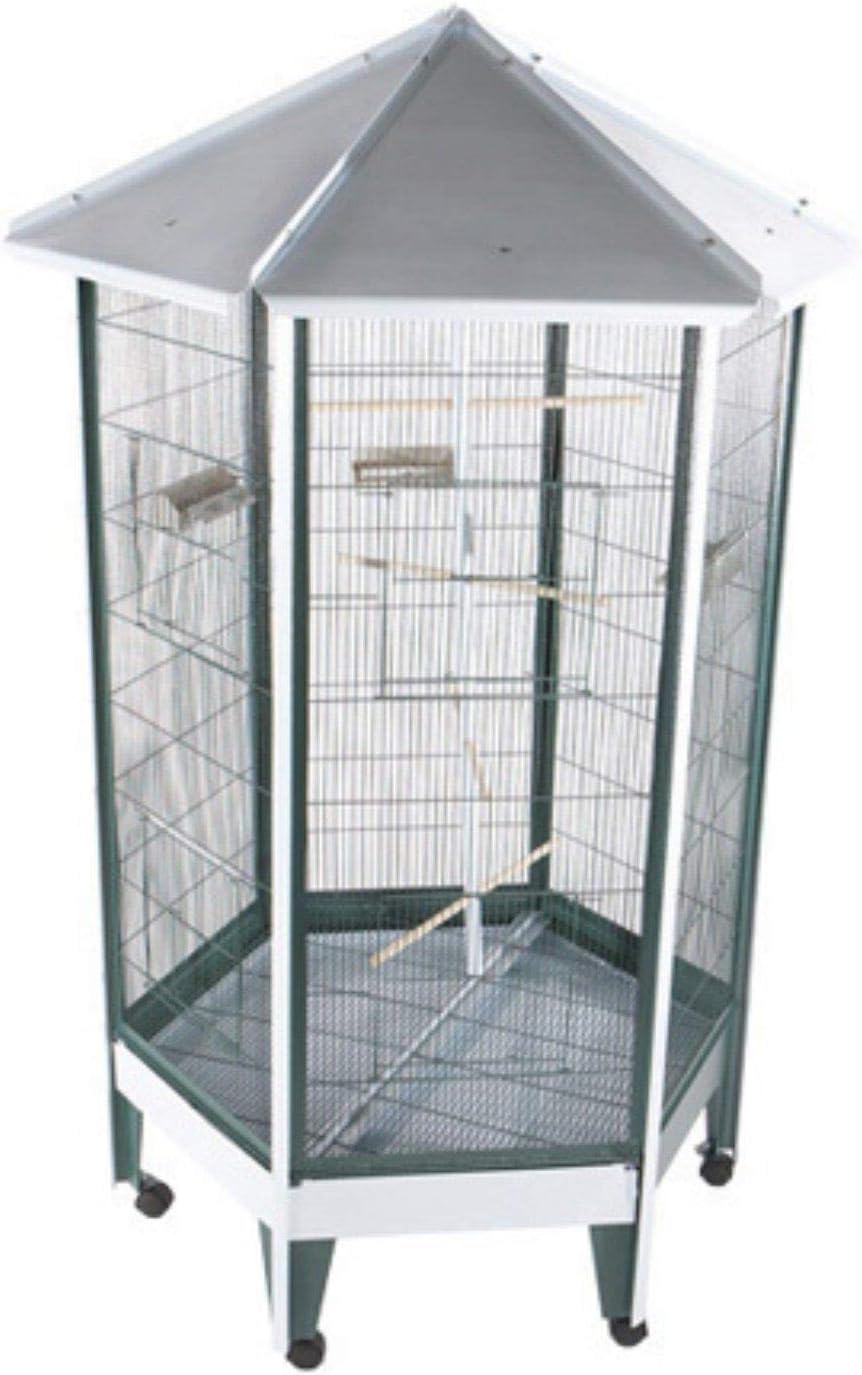 A and E Hexagonal Bird Aviary
