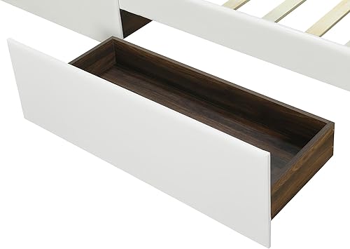 Miniatura 146 de Elegante cama con plataforma tapizada de terciopelo de tamaño Queen con cabecero, para niños, niñas y adolescentes (beige @cabecero/, Queen)