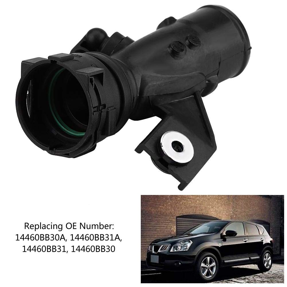 Qiilu Auto Collettori Gas di Scarico, Tubo di aspirazione dell'Aria per 1.5 DCi 14460BB30A 14460BB31A