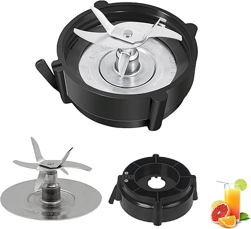 Pro 1200 - Cuchilla de licuadora compatible con licuadoras Oster Pro 1200 con base de tarro inferior y junta tórica de goma para piezas de repuesto