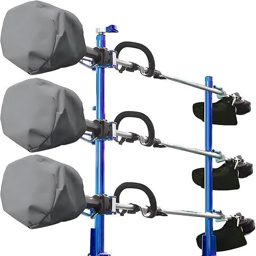 Miniatura 9 de HIGHTQURO Cubierta de motor de recortadora impermeable, cubiertas para herbicidas, Oxford Ripstop de alta resistencia, desbrozadora general para