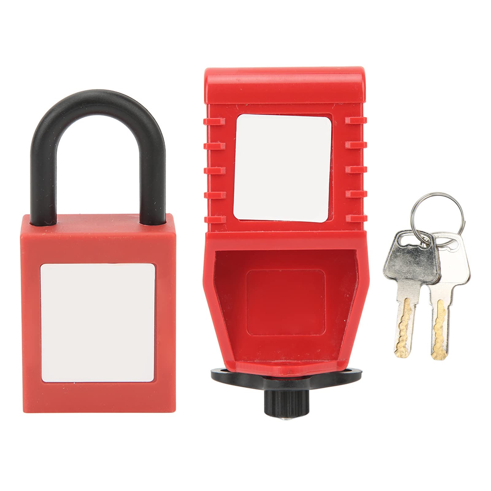Nutriess Circuit Breaker Lockout Tagout Device 25mm Nylon Padlock Prevent Electric Shock Secure Electrical Safety Lock Mechanism for Industrial and Commercial Use