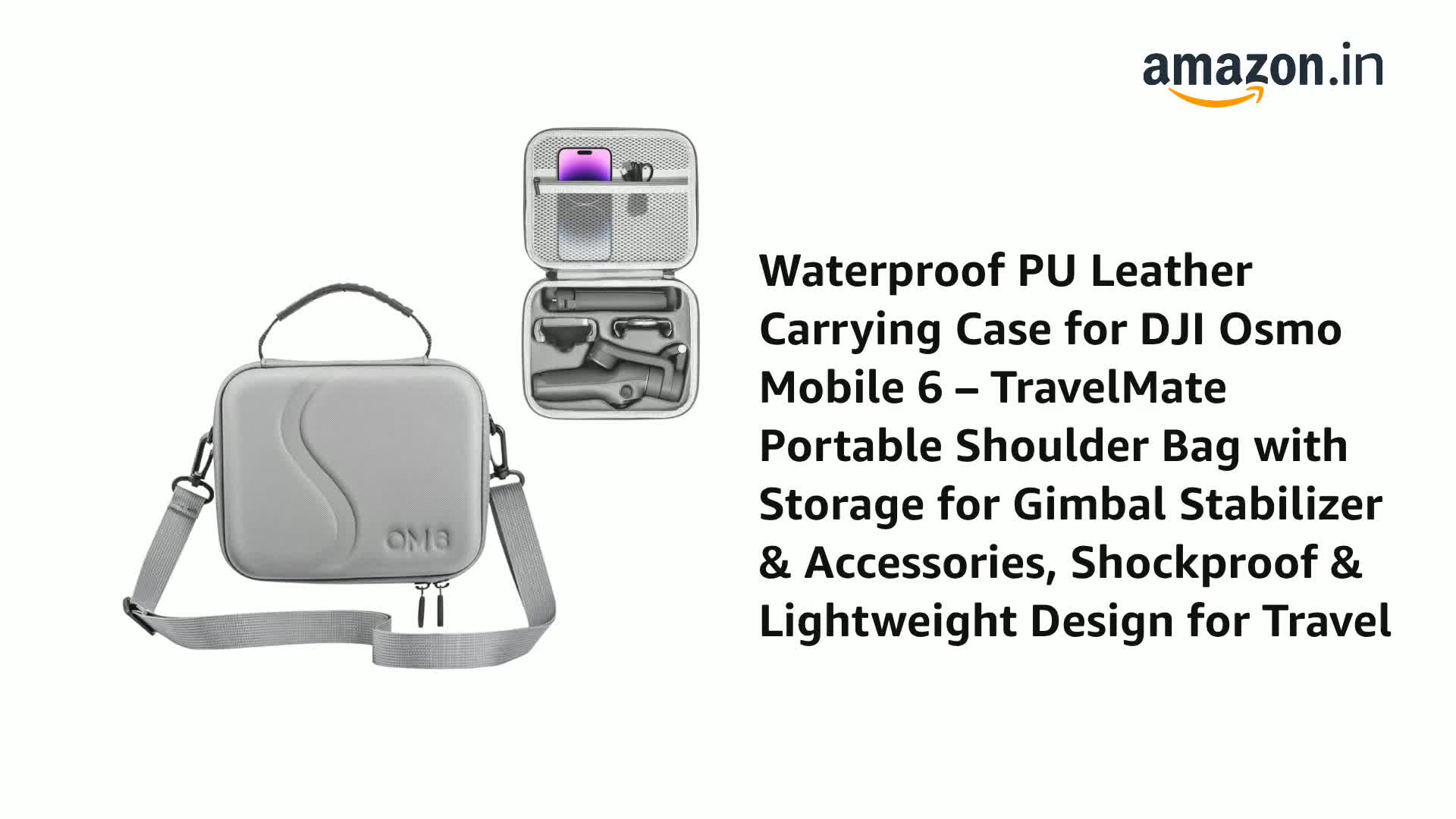 Amazon.in: Buy Sounce Waterproof PU Leather Carrying Case for DJI