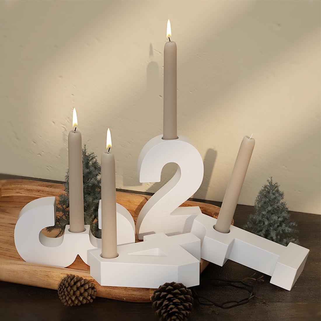 Kit De Moules En Silicone Chiffres Arabes 0-9, Moules En