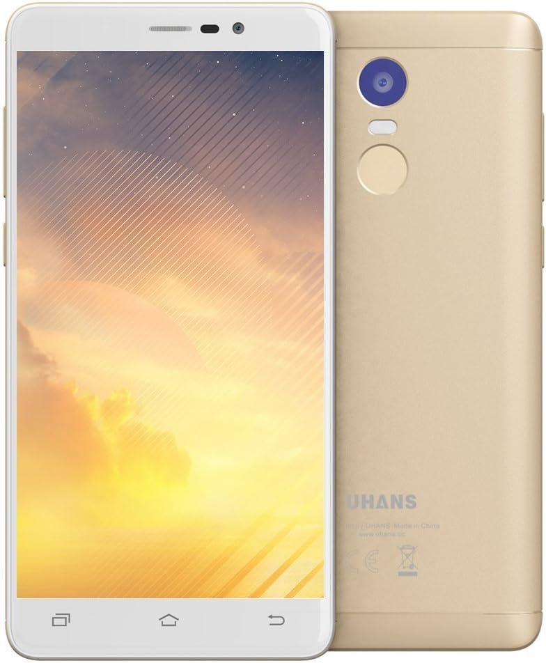 HANS NOTE4 5.5 Inch 3GB RAM 32GB ROM 4000MAH Battery 4G Phone For Android 7.0 (Gold)