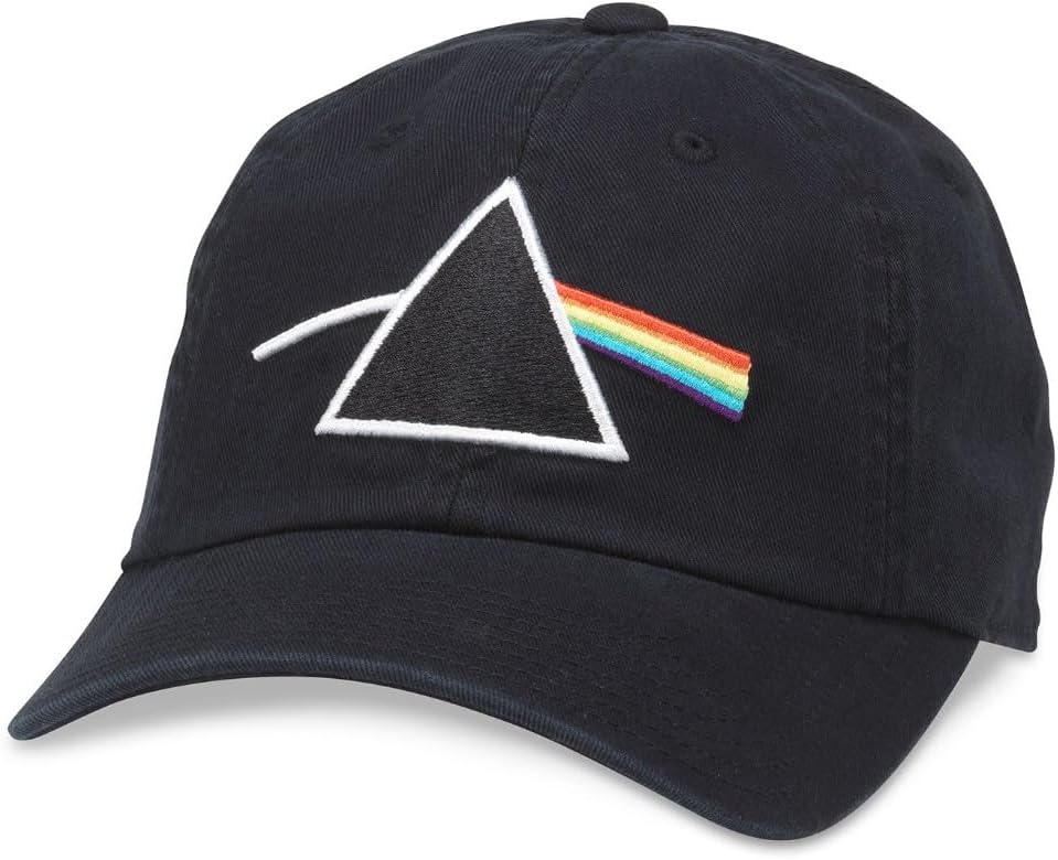 American Needle Pink Floyd Ballpark Adjustable Buckle Strap Baseball Dad Hat, Unisex, Black (20001A-PINKF-BLK)