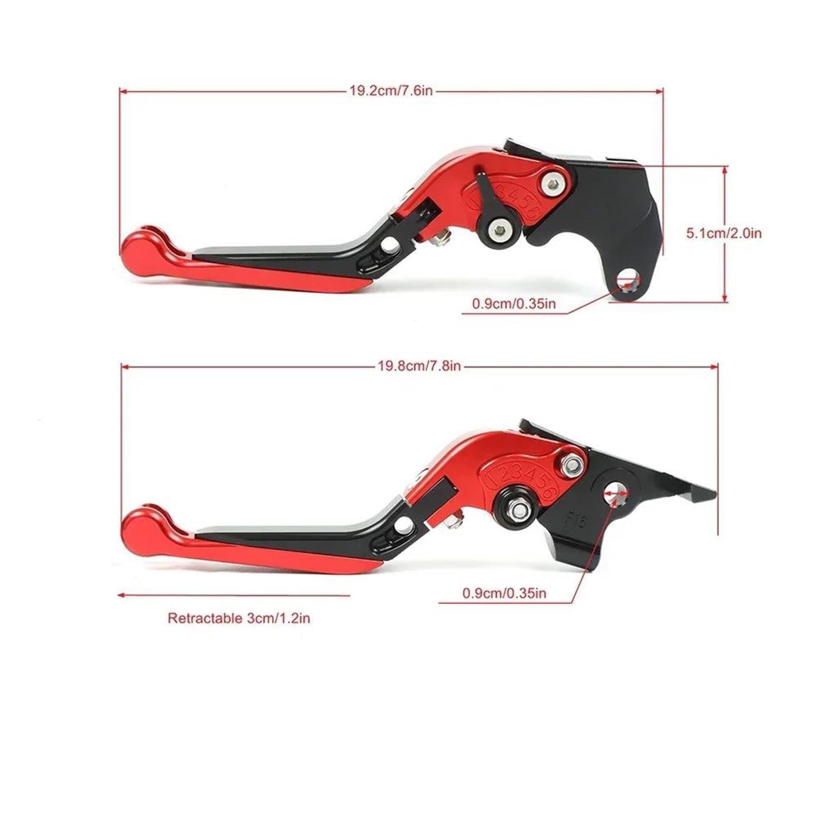 Motorrad Kupplung Bremshebel Für Z900 Für Z 900 2018-2023 Kupplungshebel Bremshebelsatz Motorrad Einstellbar Ausziehbares Bremszubehör(Black)