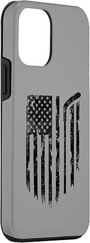 Miniatura 3 de Funda para iPhone 12 mini Hockey con la bandera estadounidense para hombres, mujeres y niños