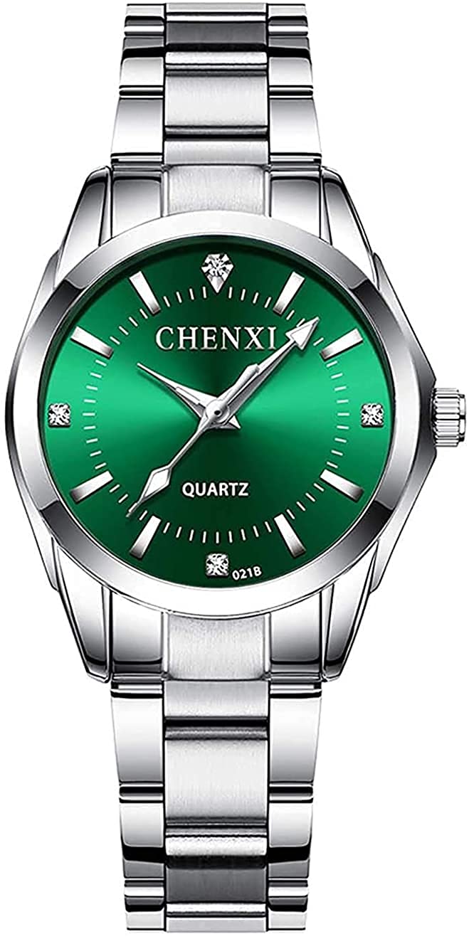 Watches for Women Analog Quartz Silver Stainless Steel Watches Luminous Waterproof Ladies Dress Watch