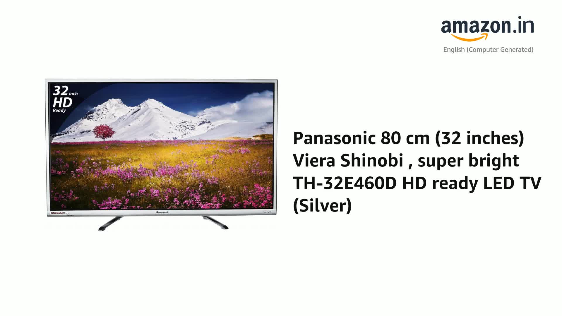 Panasonic 80 cm (32 inches) HD Ready LED TV TH-32E460D (Silver