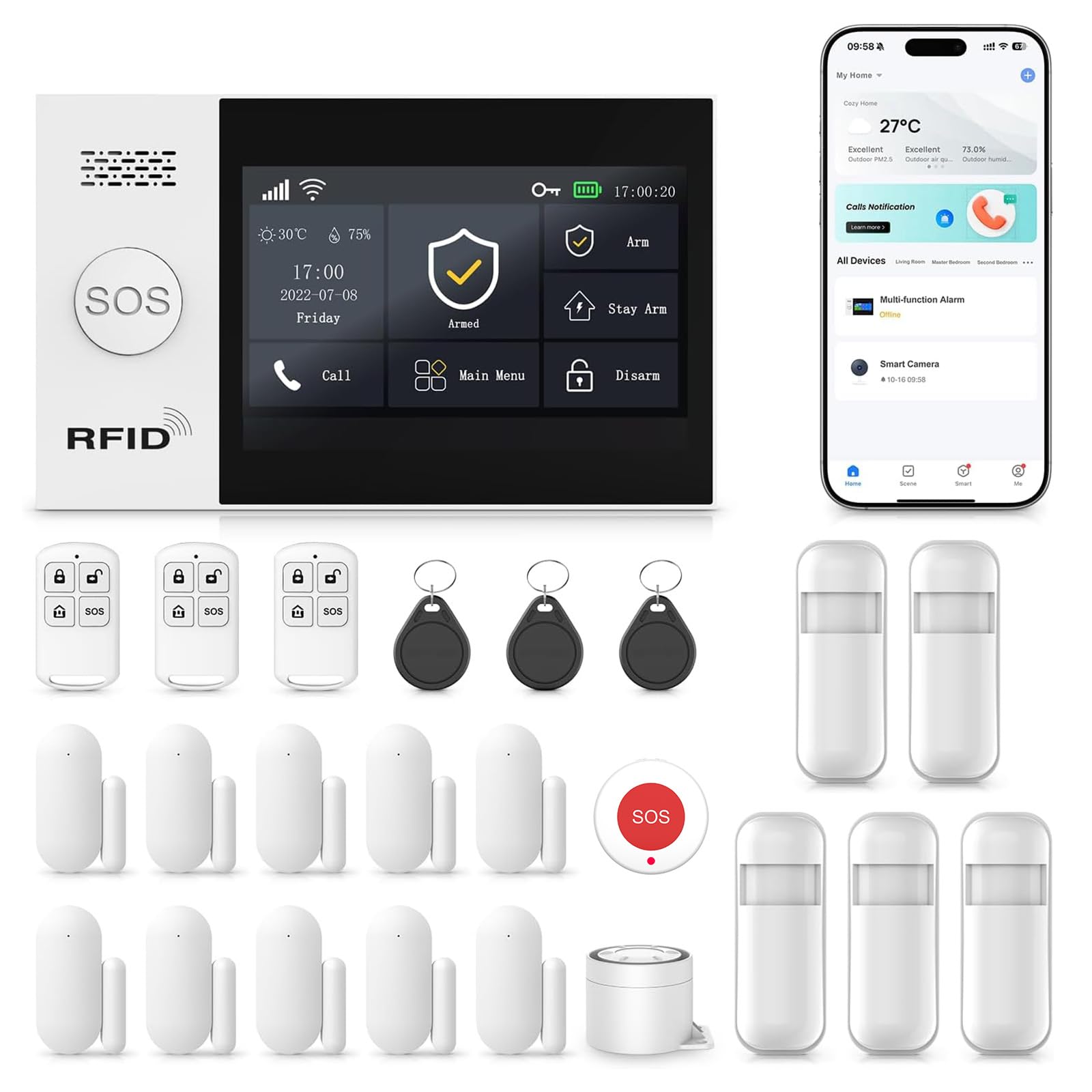 RenseCum A107F Home Security System