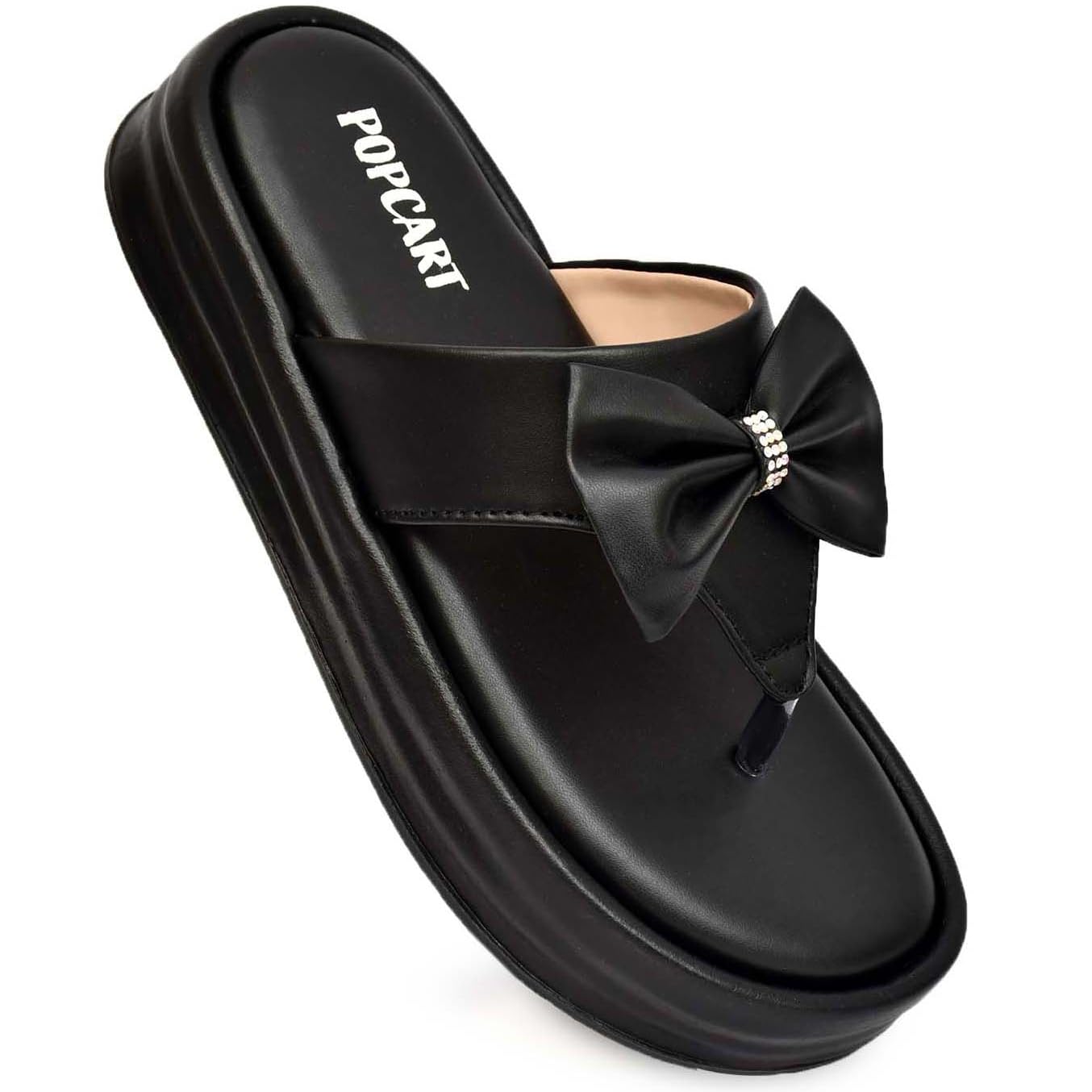 Platform Heel Sandals for Women - Flat Thong Doctor Slippers, Ladies Flats Sandal Extra Soft Orthopedic Footwear for Woman Slip On Daily Use, Comfortable Waterproof Flip-Flops Chappals-picture-16