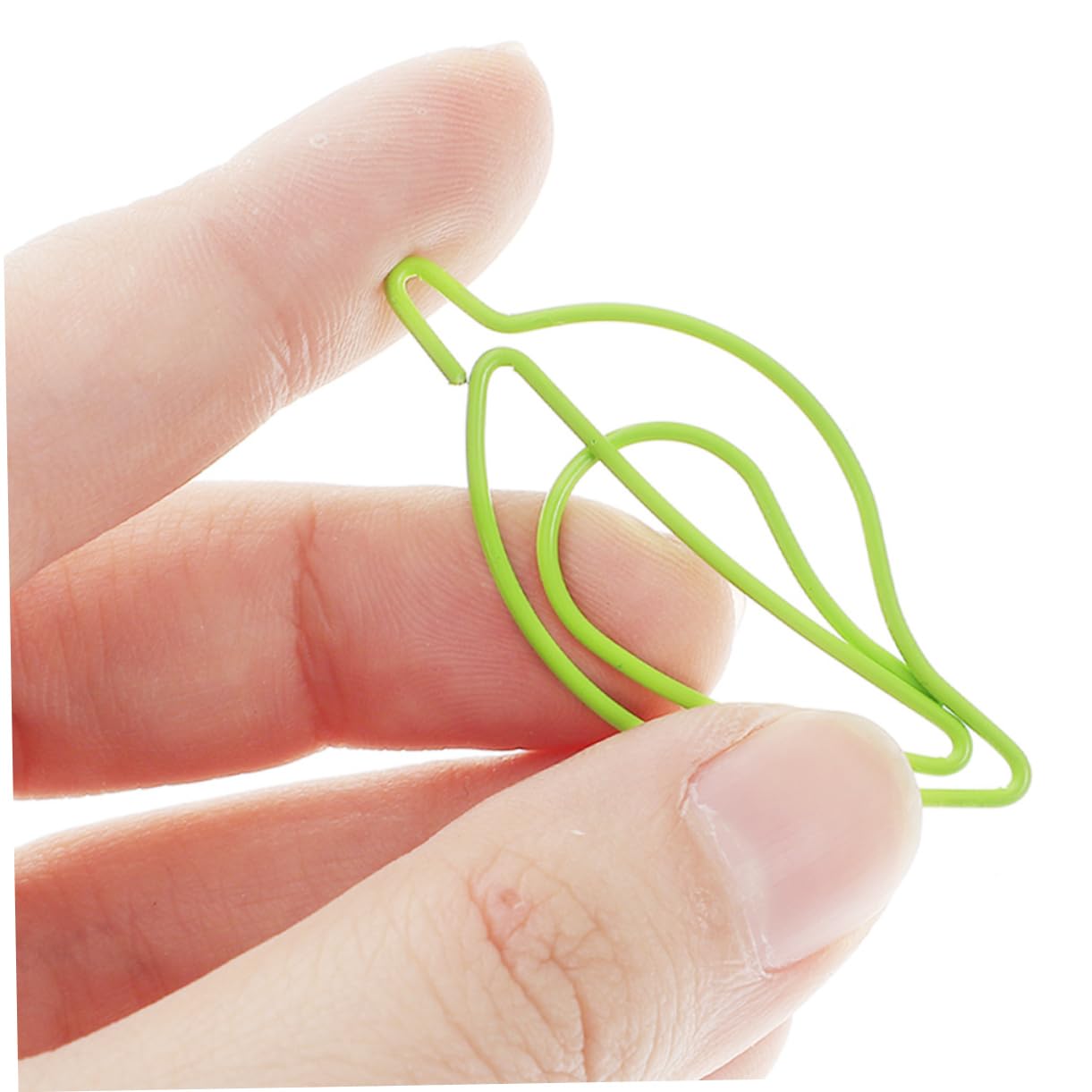 STOBOK 4 Sätze Büroklammer Bildclips Miniclips Mini-bindeklammern Neuheit Dateiclips Mini-papier Kleine Dokumentenklammern Kleiderbügel Mit Clips Metall Light Green 30 Stücke * 4