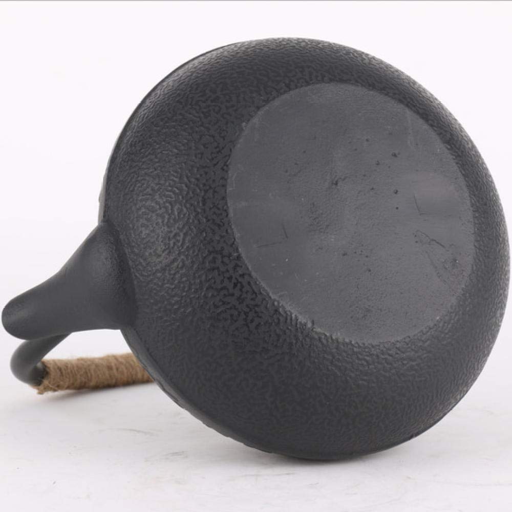 Teiera in ghisa Bollitori per piano cottura Pentola in ferro Pentola in ferro artigianale Set da tè in ghisa Set da tè 0,9 litri Nuova foglia d'acero ， Fornello domestico tradizionale Comfortable