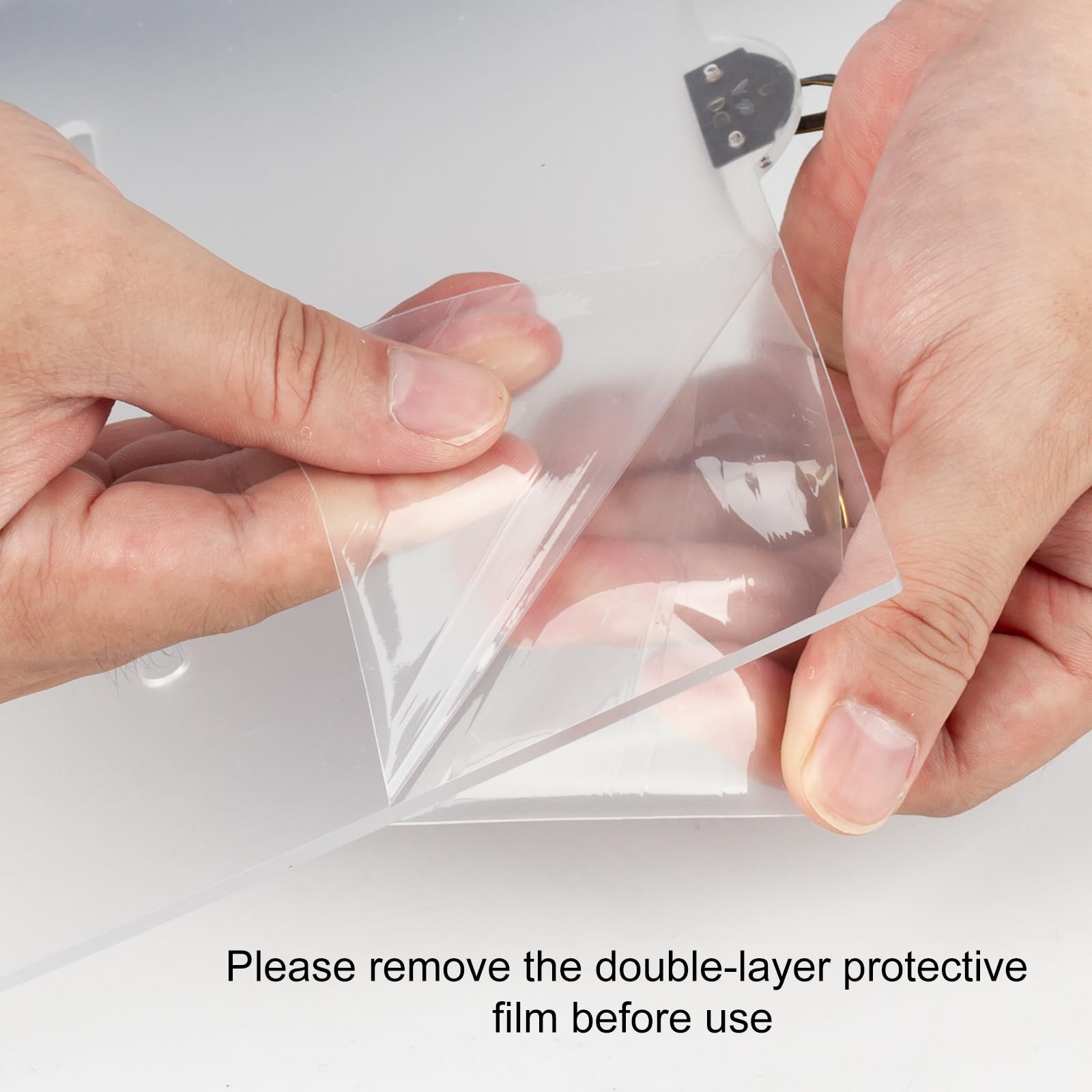 ECOSEAO Caja para Tarjetas de Boda de Acrílico, Caja para Tarjetas de Regalo con Cerradura y Ranura, Grande, Transparente, para Recepción, Cumpleaños, Aniversario