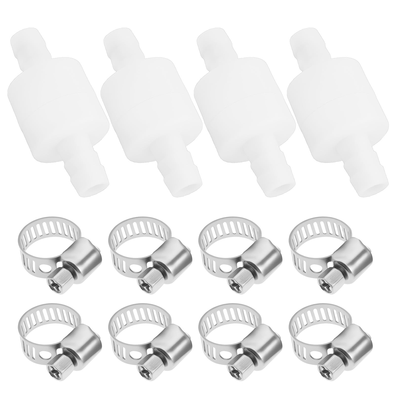 Clapet anti-retour en ligne 8 mm tuyau pompe appareil ménager avec collier