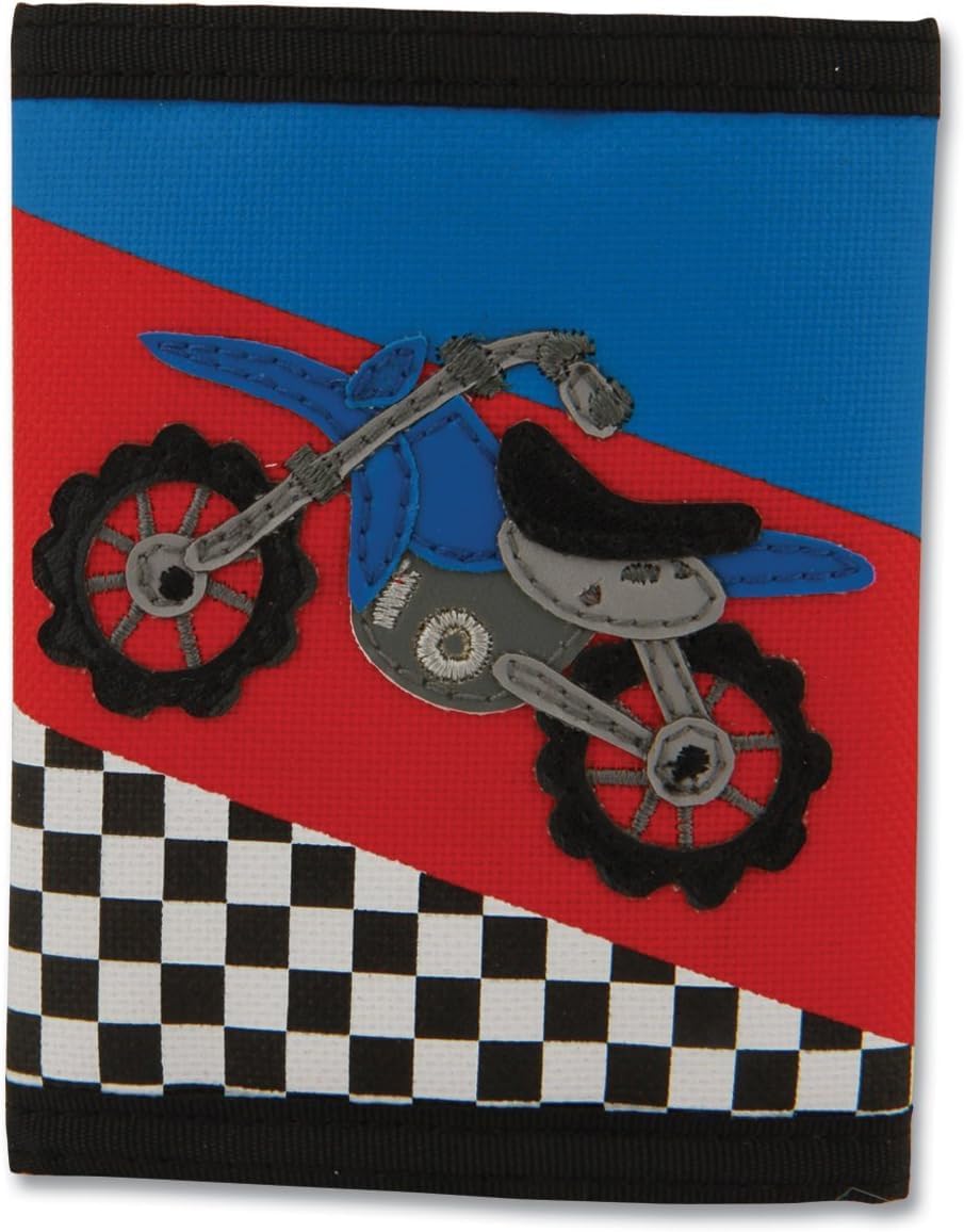 Kids Unisex Toddler Wallet with Applique Designs, Screen Printed with Zippered Coin Pocket, Camo