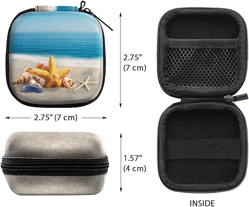 Miniatura 8 de WIRESTER Funda portátil inalámbrica para auriculares, bolsa de almacenamiento de auriculares, soporte para auriculares con mosquetón negro