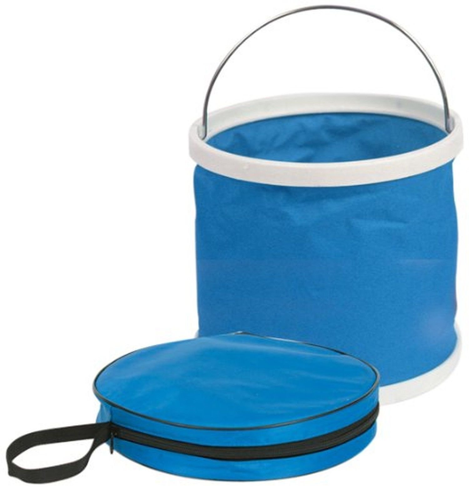 Camco Collapsible 3 Gallon Blue Plastic Bucket